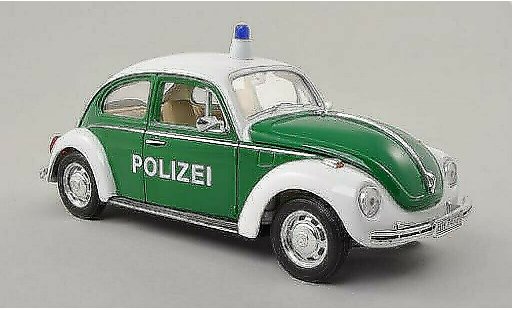 Volkswagen Kafer Base 1/24 Welly Polizia verde/bianco 1972 modellini auto