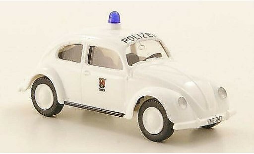 Volkswagen Kafer Base 1/87 Wiking Polizia Trier Brezelkafer modellini auto