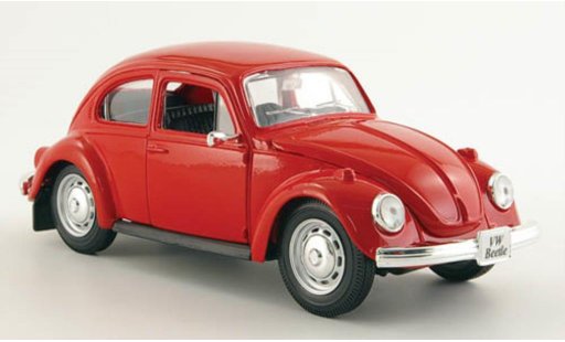 Volkswagen Kafer Base 1/24 Maisto rosso 1973 modellini auto