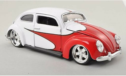 Volkswagen Kafer Base 1/24 Maisto Tuning rosso/bianco modellini auto