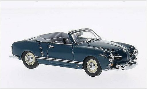 Volkswagen Karmann Ghia Base 1/43 Minichamps Ghia Convertibile(tipo 14) blu 1957 modellini auto
