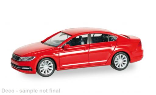 Modellini auto Volkswagen Passat Limousine rot 1/87 Herpa