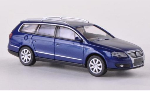 Volkswagen Passat B6 1/87 Wiking Variant blu 2005 modellini auto