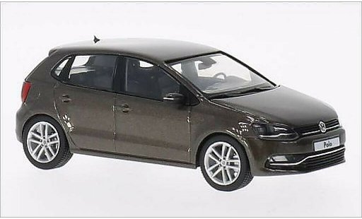 Volkswagen Polo Base 1/43 Herpa 5-turig Facelift metallicoo marrone 2014 modellini auto