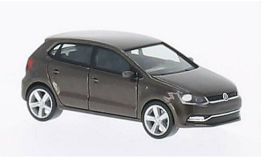 Volkswagen Polo Base 1/87 Herpa (6C) marrone 5-Turer 2014 modellini auto