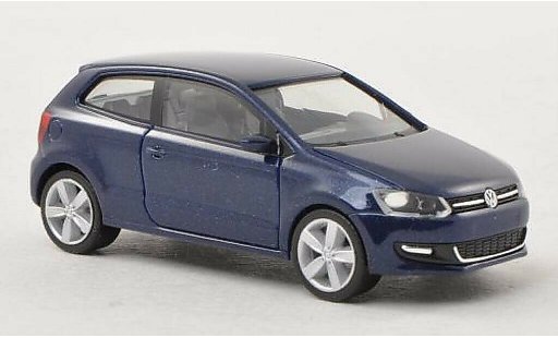 Volkswagen Polo Base 1/87 Herpa blu 3-Turer modellini auto