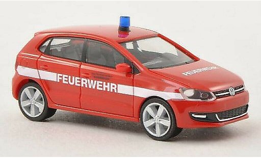 Volkswagen Polo Base 1/87 Herpa V (6R) Vigili del fuoco Frankfurt 5-Turer modellini auto