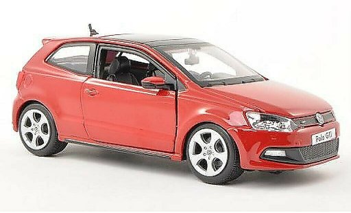 Volkswagen Polo GTI 1/24 Burago V rosso modellini auto