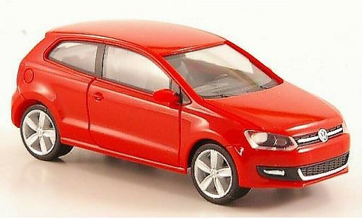 Volkswagen Polo Base 1/87 Herpa V rosso 3-turig modellini auto