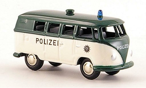 Volkswagen T1 Base 1/87 Bub Bulli Bus Polizia bianco/verde modellini auto