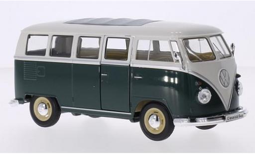 Volkswagen T1 1/24 Welly Bus grü 1:24 modellino in miniatura