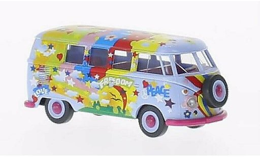 Volkswagen T1 Base 1/87 Wiking Bus Flower Power modellini auto