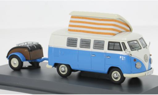 Volkswagen T1 1/43 Schuco Campingbus blau/weiss 1:43 modellino in miniatura