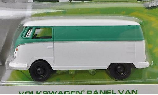 Volkswagen T1 Base 1/64 Greenlight furgone bianco/opaco-turchese modellini auto