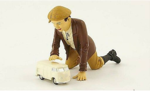 Volkswagen T1 Base 1/90 Schuco Furgone beige con Figur modellini auto