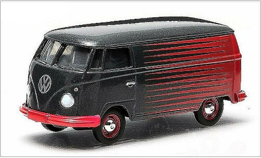 Volkswagen T1 Base 1/64 Greenlight Furgone grigio/rosso modellini auto