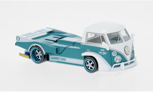 Modellini auto Volkswagen T1 Pick Up blau/weiss 1972 1/64 Mini GT