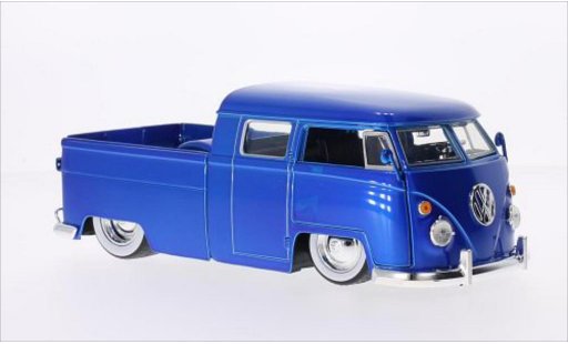 Volkswagen T1 B 1/24 Jada Toys Pickup Tuning blu 1963 modellini auto