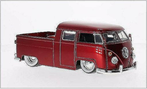Volkswagen T1 B 1/24 Jada Toys Pickup Tuning rosso 1963 modellini auto