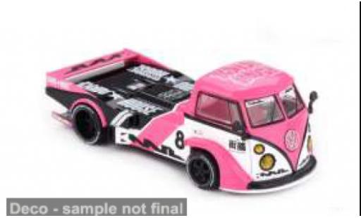 Volkswagen T1 1/64 Mini GT pink/Dekor 1972 1:64