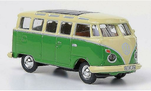 Volkswagen T1 Base 1/87 Schuco Samba Bus beige/verde modellini auto