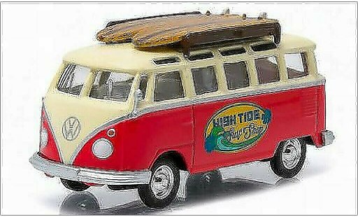 Volkswagen T1 Base 1/64 Greenlight Samba High Tide Surf Shop modellini auto