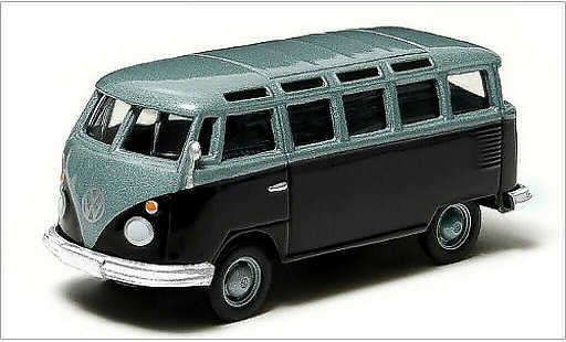 Volkswagen T1 Base 1/64 Greenlight Sambabus metallicoo blu/blu modellini auto