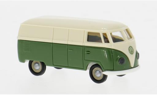 Volkswagen T1 1/87 Brekina a Kasten beige/gr&uuml;n 1950 1:87 modellino in miniatura