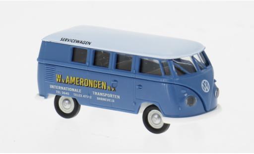 Modellini auto Volkswagen T1 B Station wagon 1960 van Amerongen 1/87 Brekina