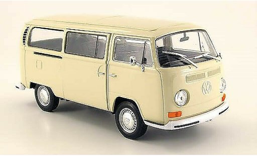 Volkswagen T2 B 1/24 Welly Bus beige 1972 modellini auto