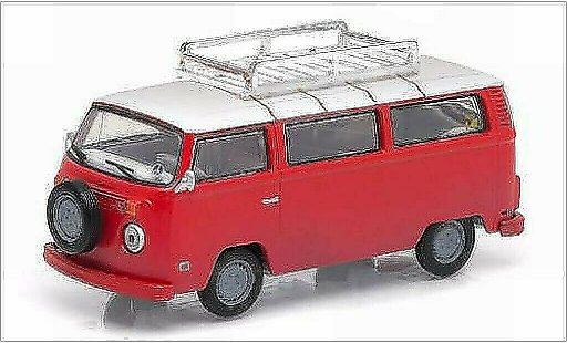 Volkswagen T2 B 1/64 Greenlight Bus rosso/bianco 1973 modellini auto