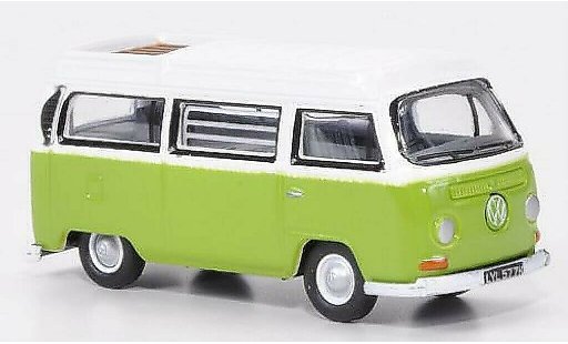 Volkswagen T2 Base 1/76 Oxford Camper verde/bianco modellini auto