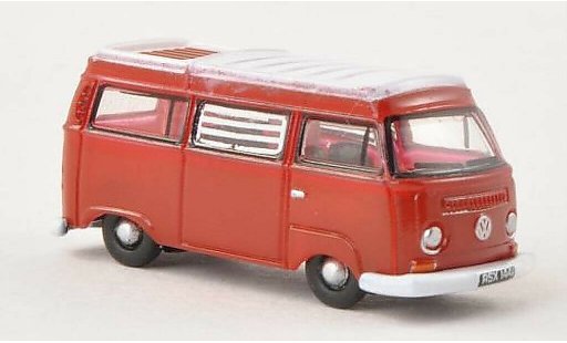 Volkswagen T2 Base 1/148 Oxford Camper rosso/bianco modellini auto
