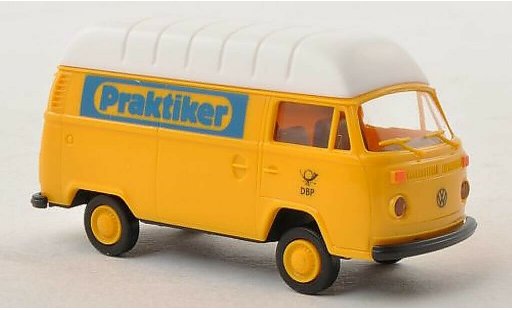 Volkswagen T2 Base 1/87 Brekina Hochtetto-furgone Praktiker - Deutsche Bundespost modellini auto