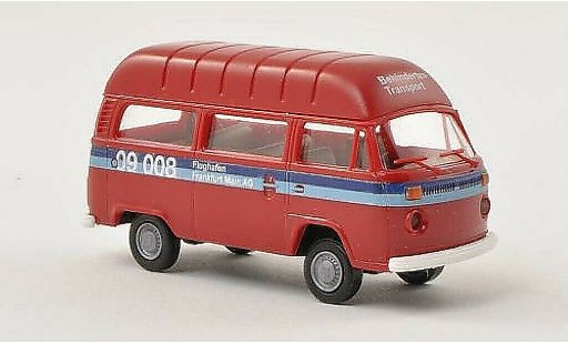 Volkswagen T2 Base 1/87 Brekina Hochtetto-Station wagon Flughafen Frankfurt am Main - Behindertentransport modellini auto