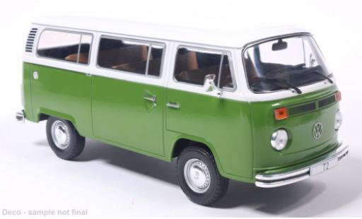 Modellini auto Volkswagen T2 b gr&Atilde;&frac14;n/weiss 1972 1/24 WhiteBox