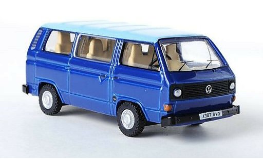 Volkswagen T3 Base 1/76 Oxford Bus blu/blu RHD modellini auto