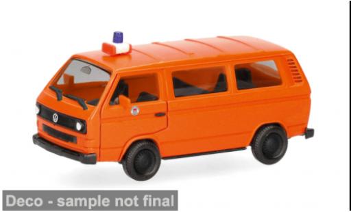 Modellini auto Volkswagen T3 Bus orange Berliner Feuerwehr 1/87 Herpa