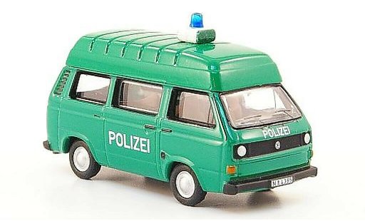 Volkswagen T3 Base 1/87 Bub Hochraumbus Polizia verde modellini auto