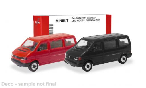 Volkswagen T4 1/87 Herpa MiniKit rot/schwarz 1:87 modellino in miniatura