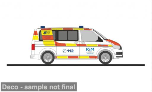Modellini auto Volkswagen T6 Aicher Ambulanz M&Atilde;&frac14;nchen Krisenintervention 1/87 Rietze