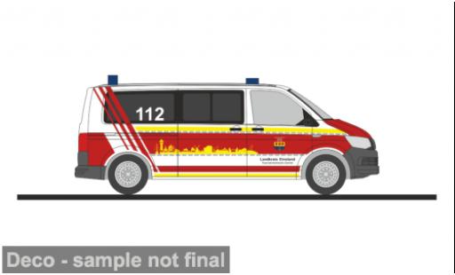 Modellini auto Volkswagen T6 Feuerwehrtechnische Zentrale Lingen 1/87 Rietze