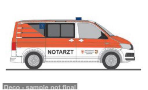 Volkswagen T6 1/87 Rietze Notarzt Rettungsdienst Halle/Saale 1:87 modellino in miniatura
