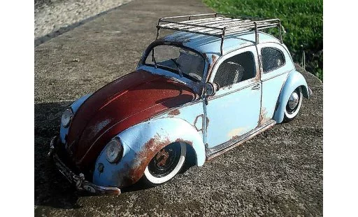 Volkswagen Kafer Base 1/18 Maisto coccinelle 51 split standard hoodride modellini auto
