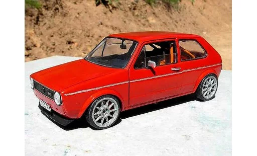 Volkswagen Golf GTI 1/18 Solido preparation piste rallye modellini auto