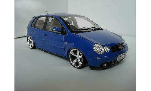 Volkswagen Polo Base 1/18 Anson 9n blu jantes 14 pouces modellini auto