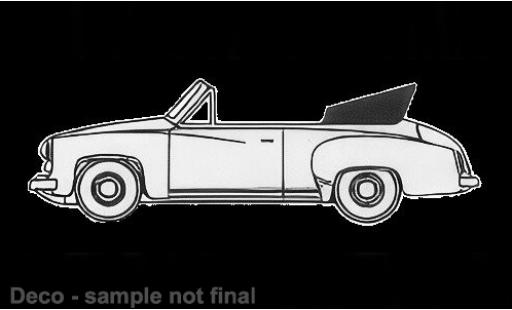 Modellini auto Wartburg 311 Cabriolet weiss 1959 1/87 Brekina