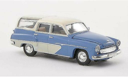 Wartburg 311 Camping 1/87 Brekina blu/beige modellini auto