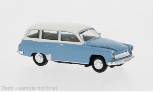 Wartburg 311 1/87 Brekina Kombi blau/weiss 1959 1:87 modellino in miniatura