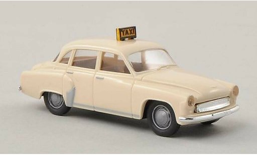 Wartburg 311 Base 1/87 Brekina Taxi beige modellini auto